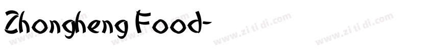 Zhongheng Food字体转换